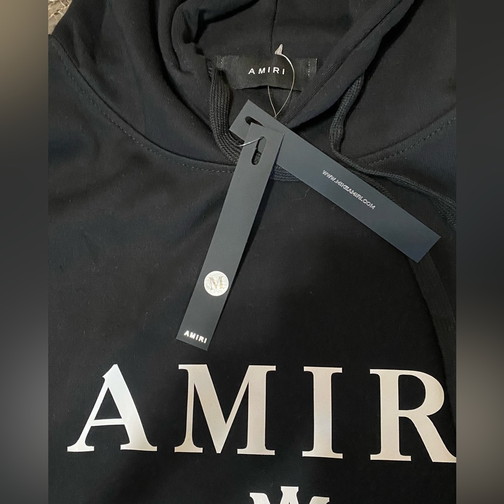 Amiri MA Bar logo cotton hoodie - Picture 7 of 9